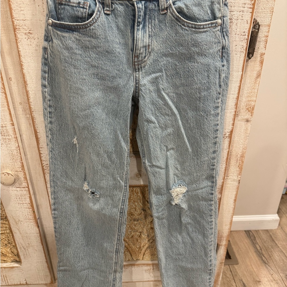 Art Class Light Blue Distressed Kids Jeans